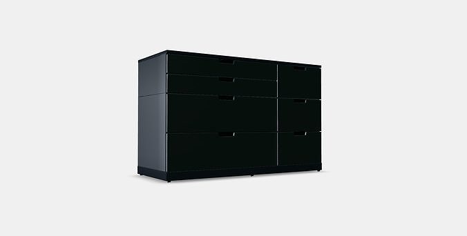 NORDLI Chest of 7 drawers 2 Low-poly 3D model