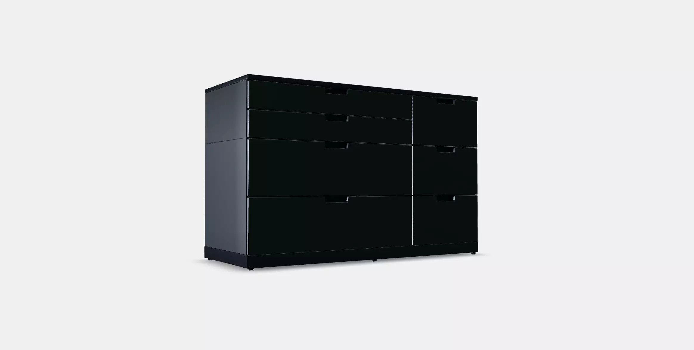 NORDLI Chest of 7 drawers 2 Low-poly 3D model_0