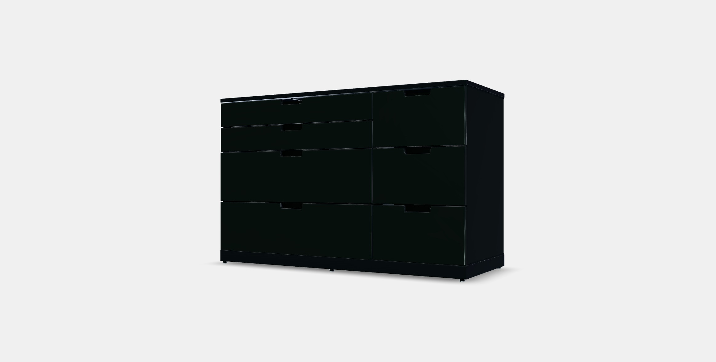 NORDLI Chest of 7 drawers 2 Low-poly 3D model_12