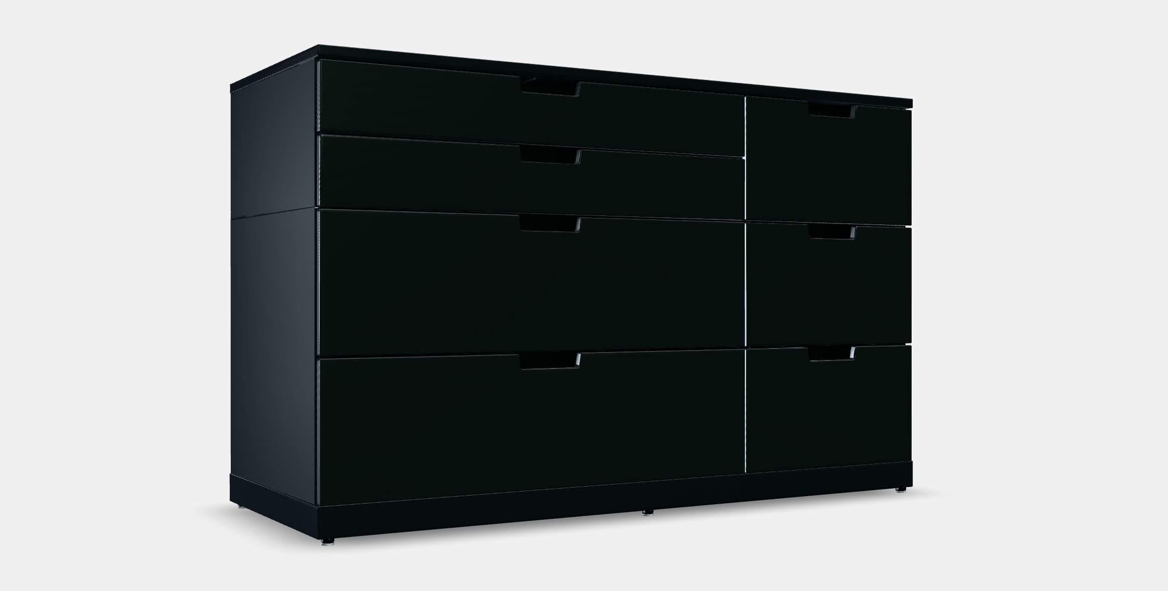NORDLI Chest of 7 drawers 2 Low-poly 3D model_9