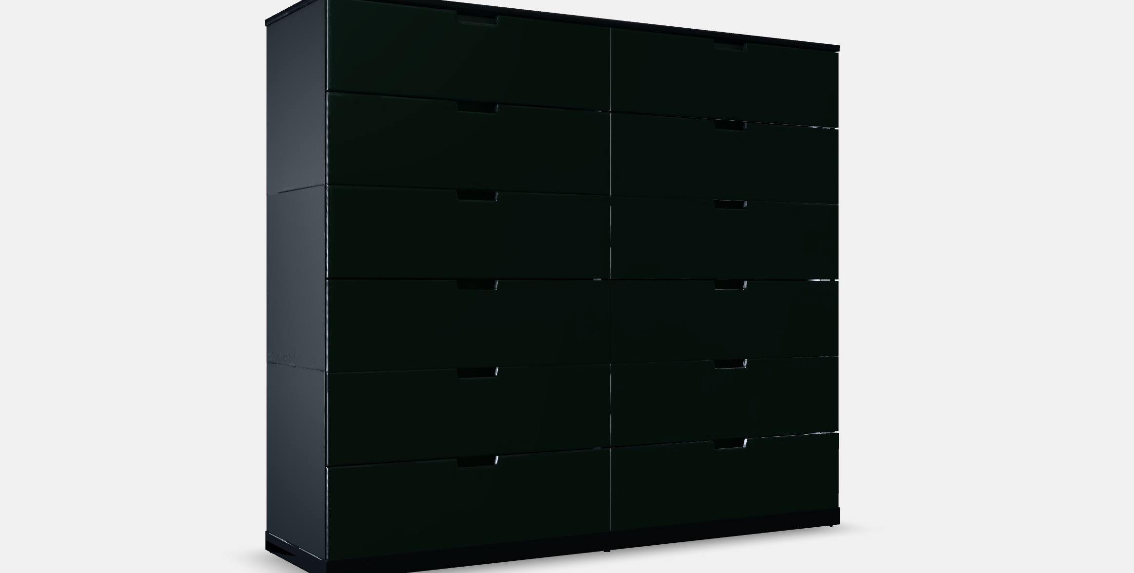 NORDLI Chest of 12 drawers 4 Low-poly 3D model_11