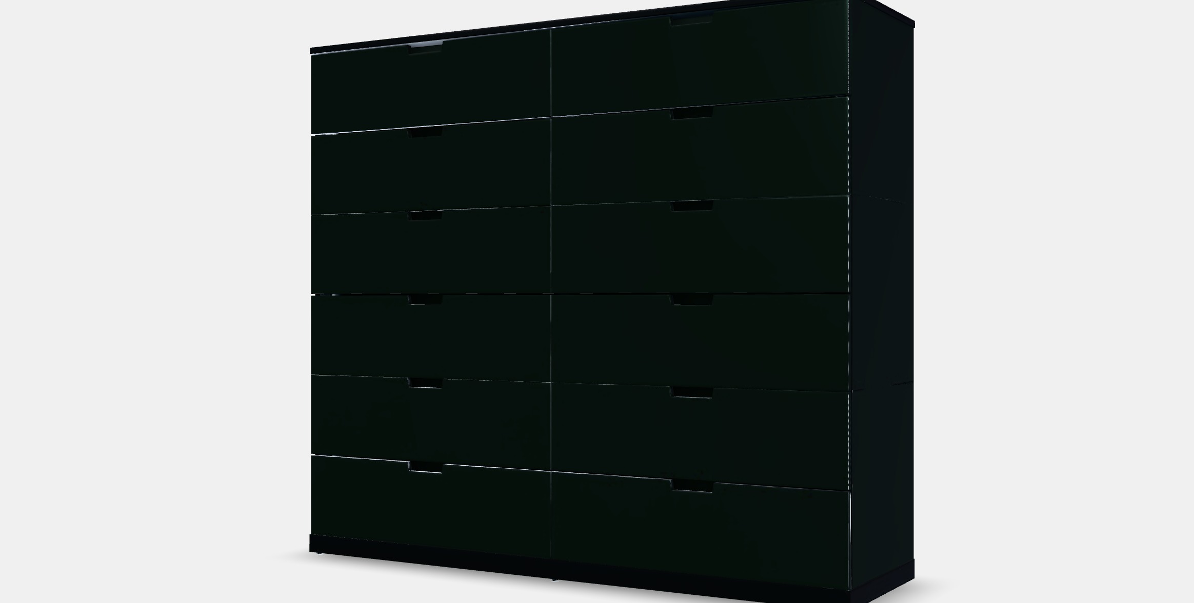 NORDLI Chest of 12 drawers 4 Low-poly 3D model_13