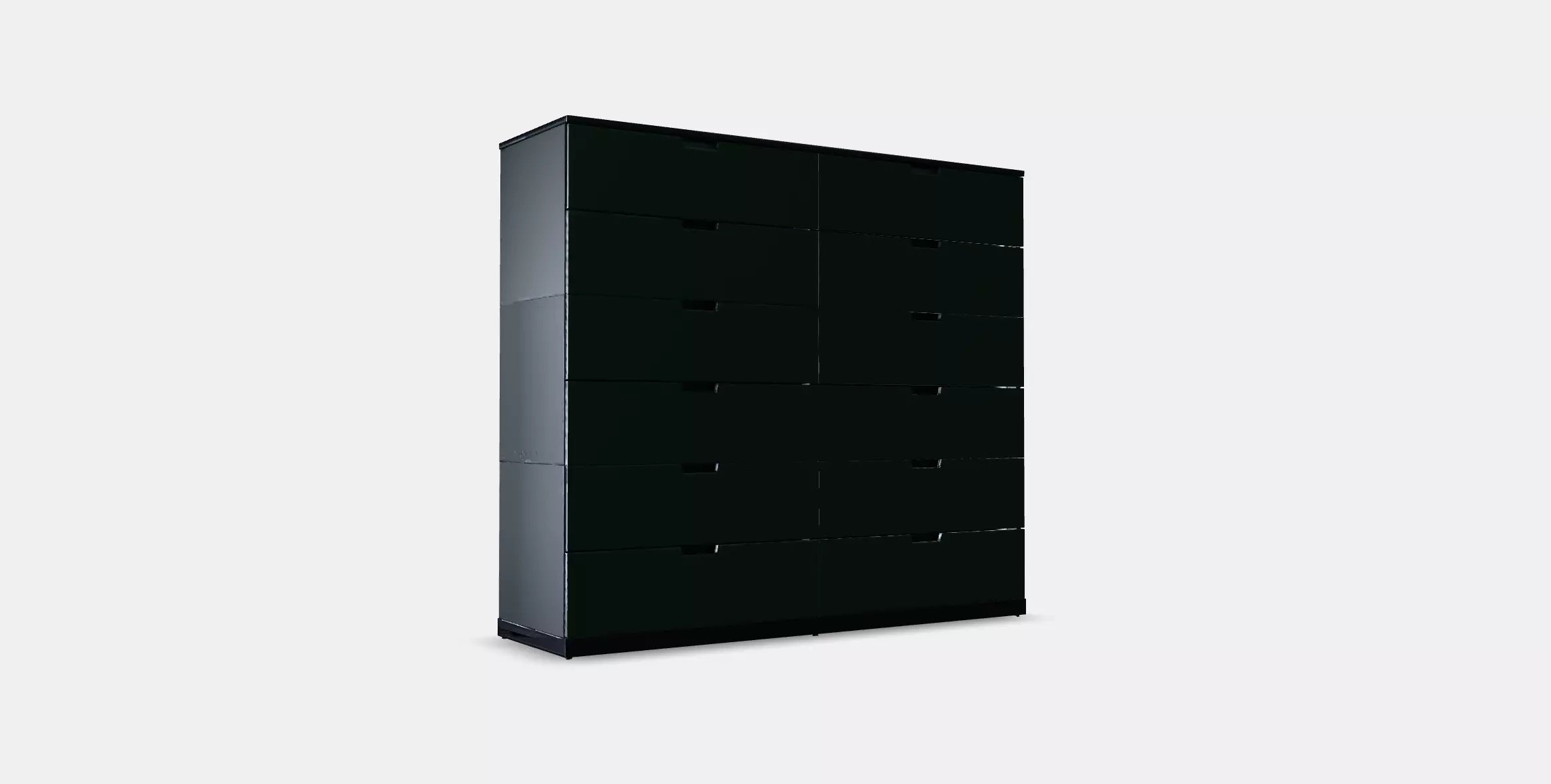 NORDLI Chest of 12 drawers 4 Low-poly 3D model_0
