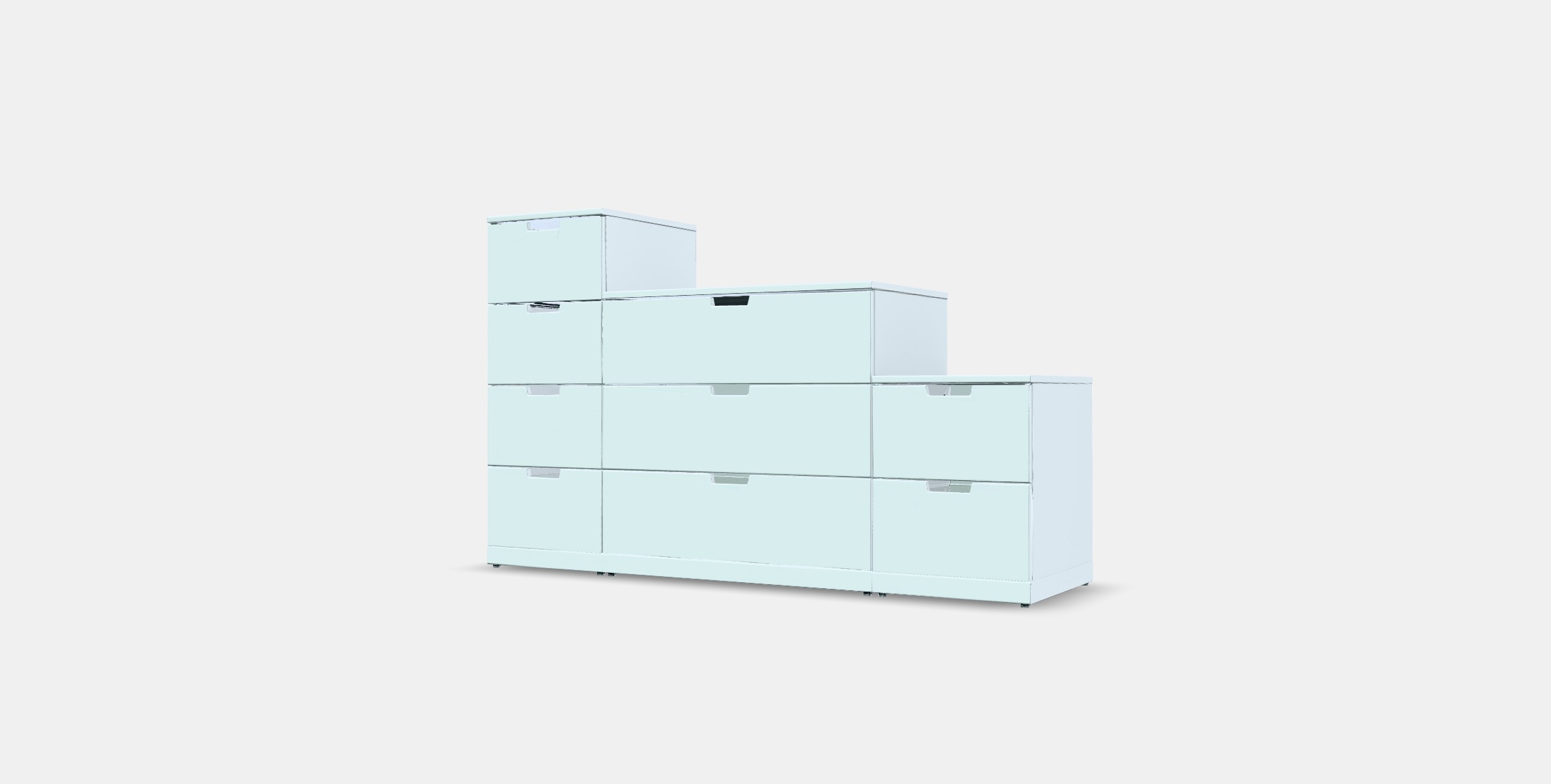 NORDLI Chest of 9 drawers 2 Low-poly 3D model_12