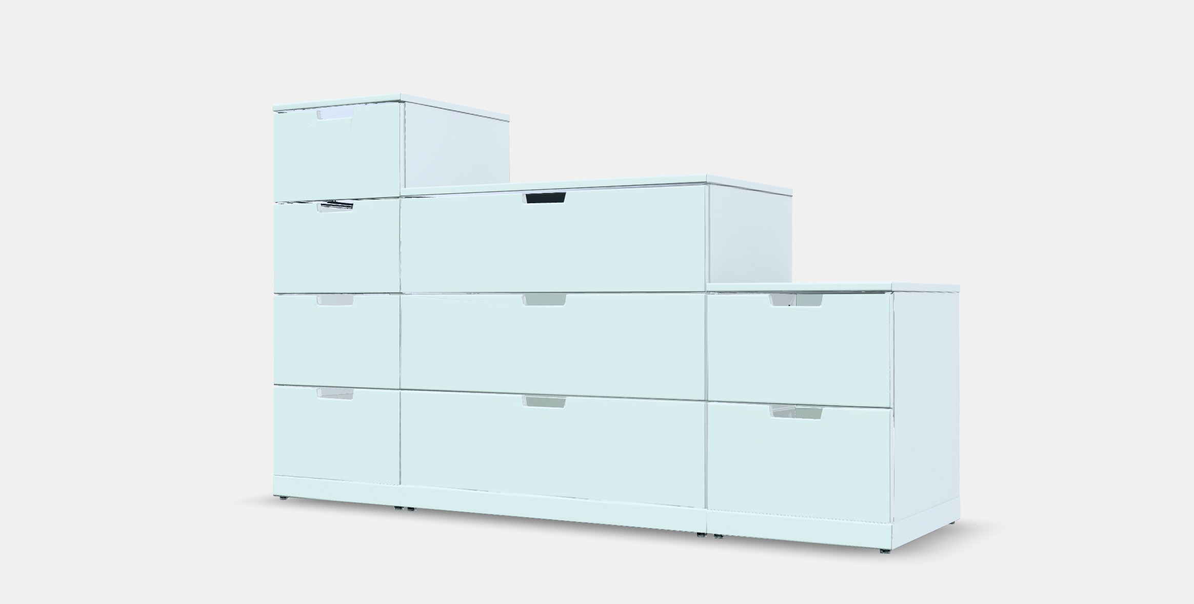 NORDLI Chest of 9 drawers 2 Low-poly 3D model_13
