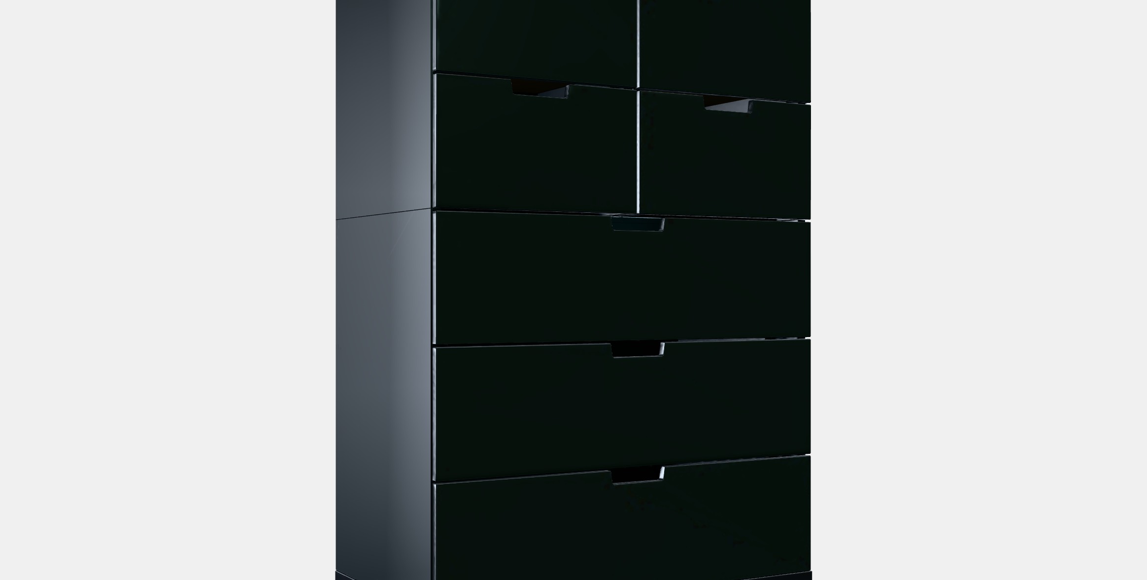 NORDLI Chest of 7 drawers 4 Low-poly 3D model_9