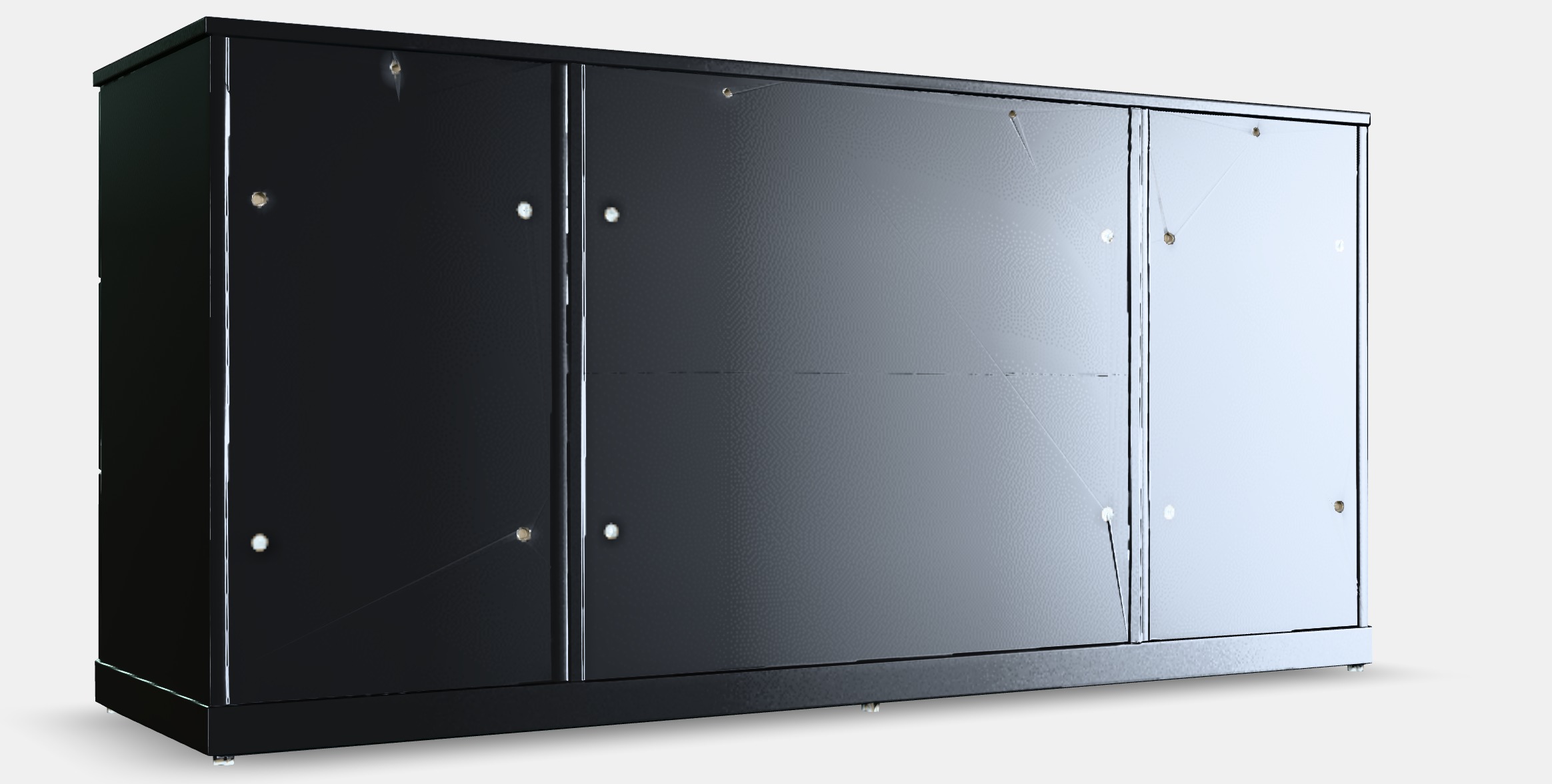 NORDLI Chest of 9 drawers 3 Low-poly 3D model_6