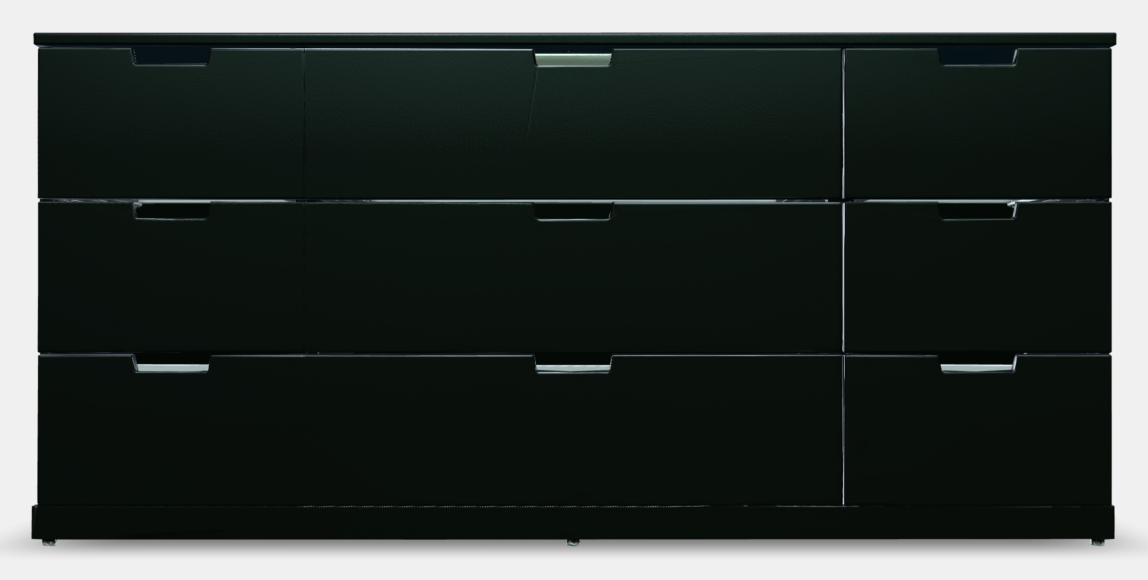 NORDLI Chest of 9 drawers 3 Low-poly 3D model_11