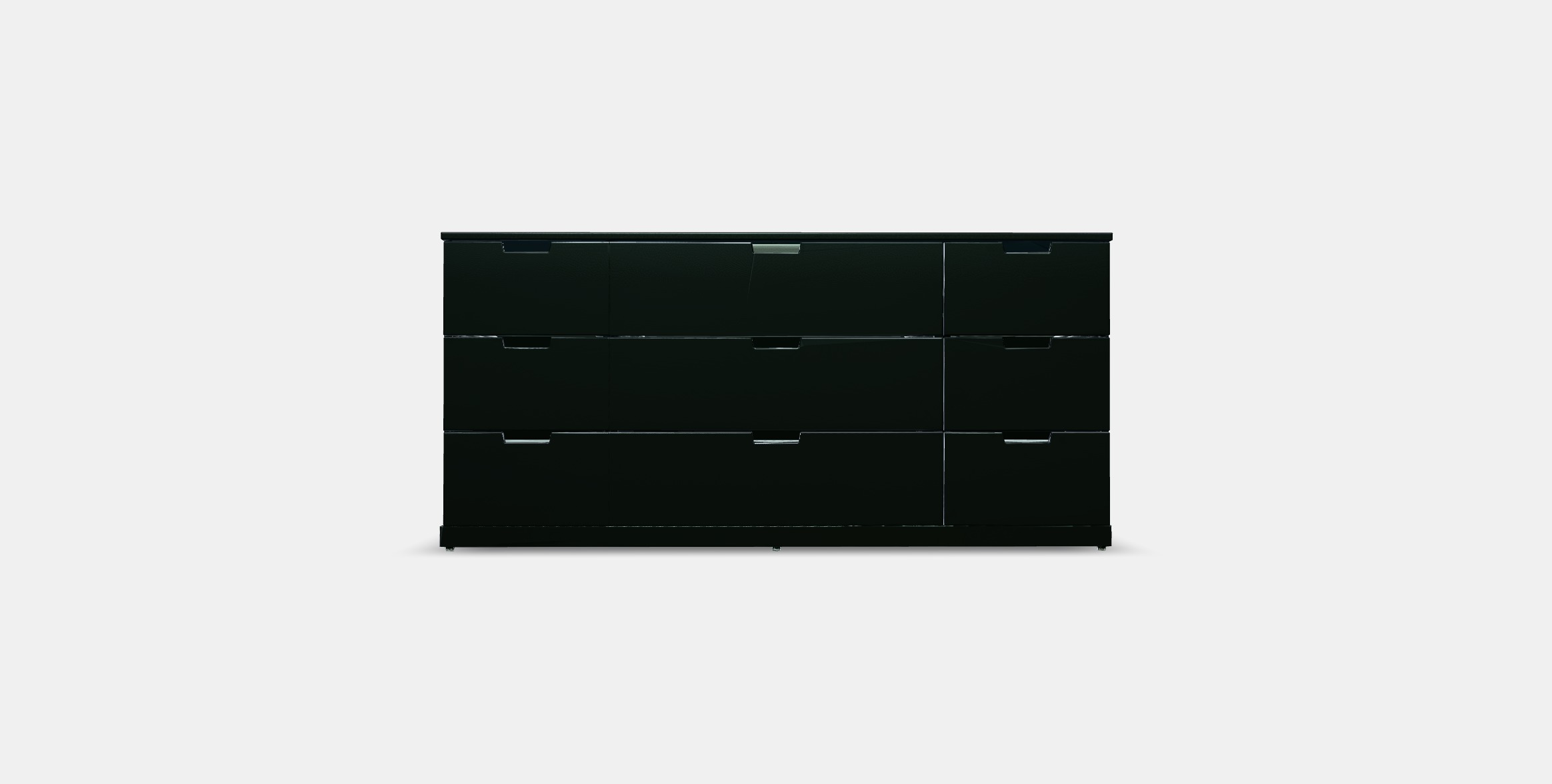 NORDLI Chest of 9 drawers 3 Low-poly 3D model_9