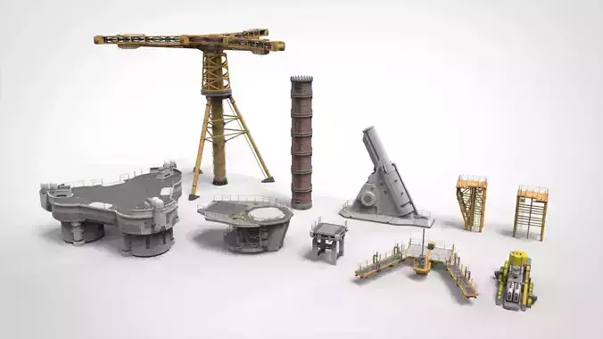 sci fi props 7 3D model