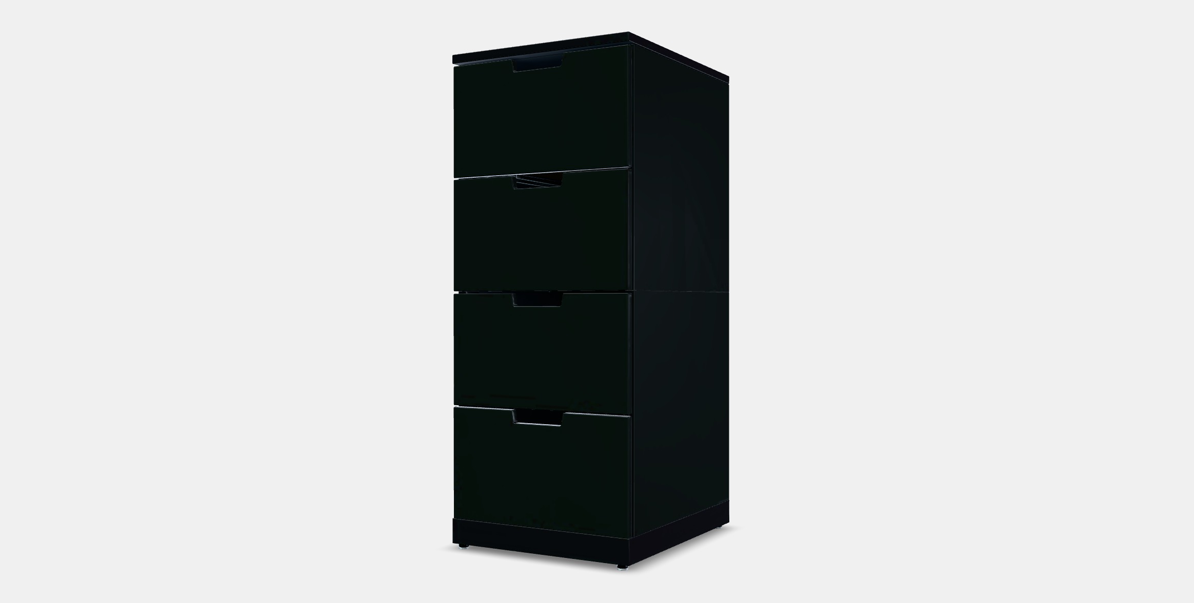 NORDLI Chest of 4 drawers 1 Low-poly 3D model_12