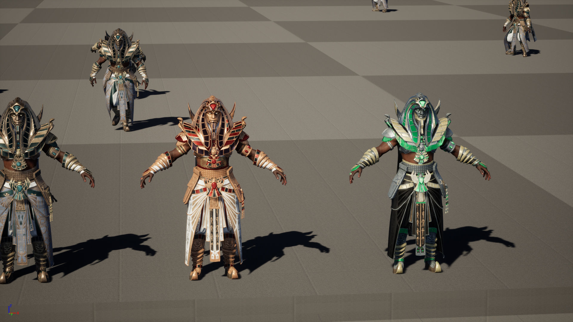 Pharaon Low-poly 3D model_36