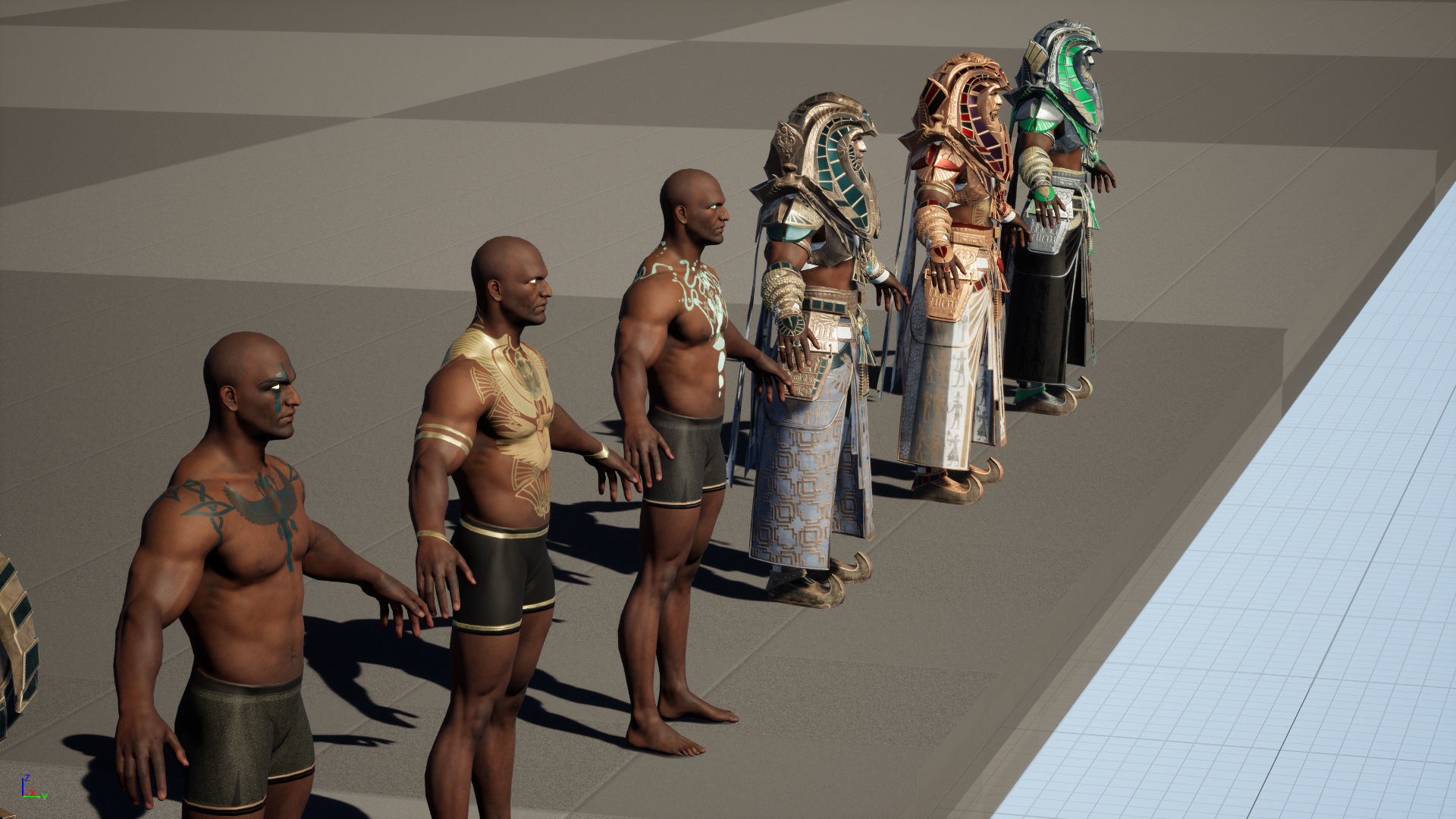 Pharaon Low-poly 3D model_34