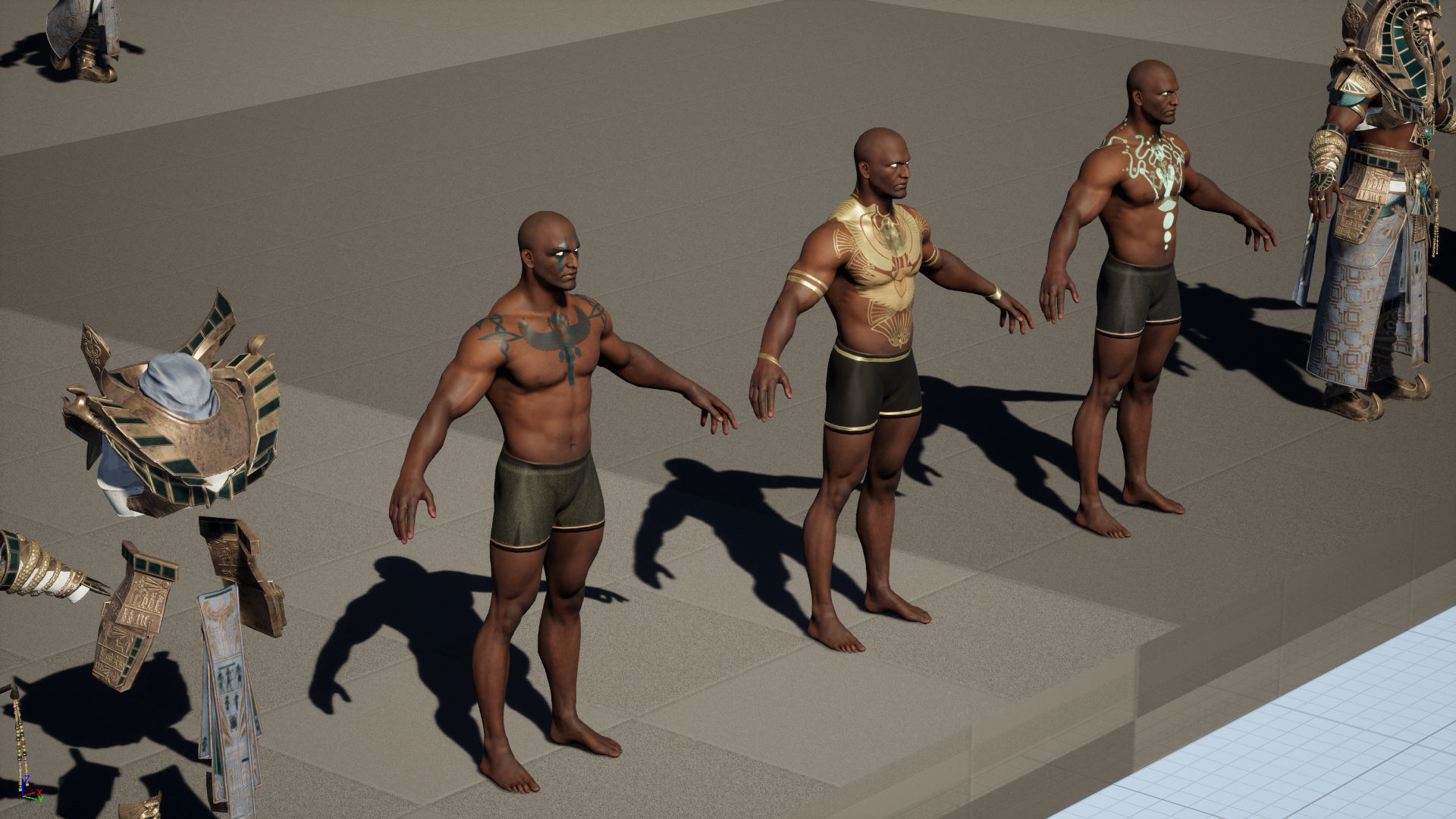 Pharaon Low-poly 3D model_39