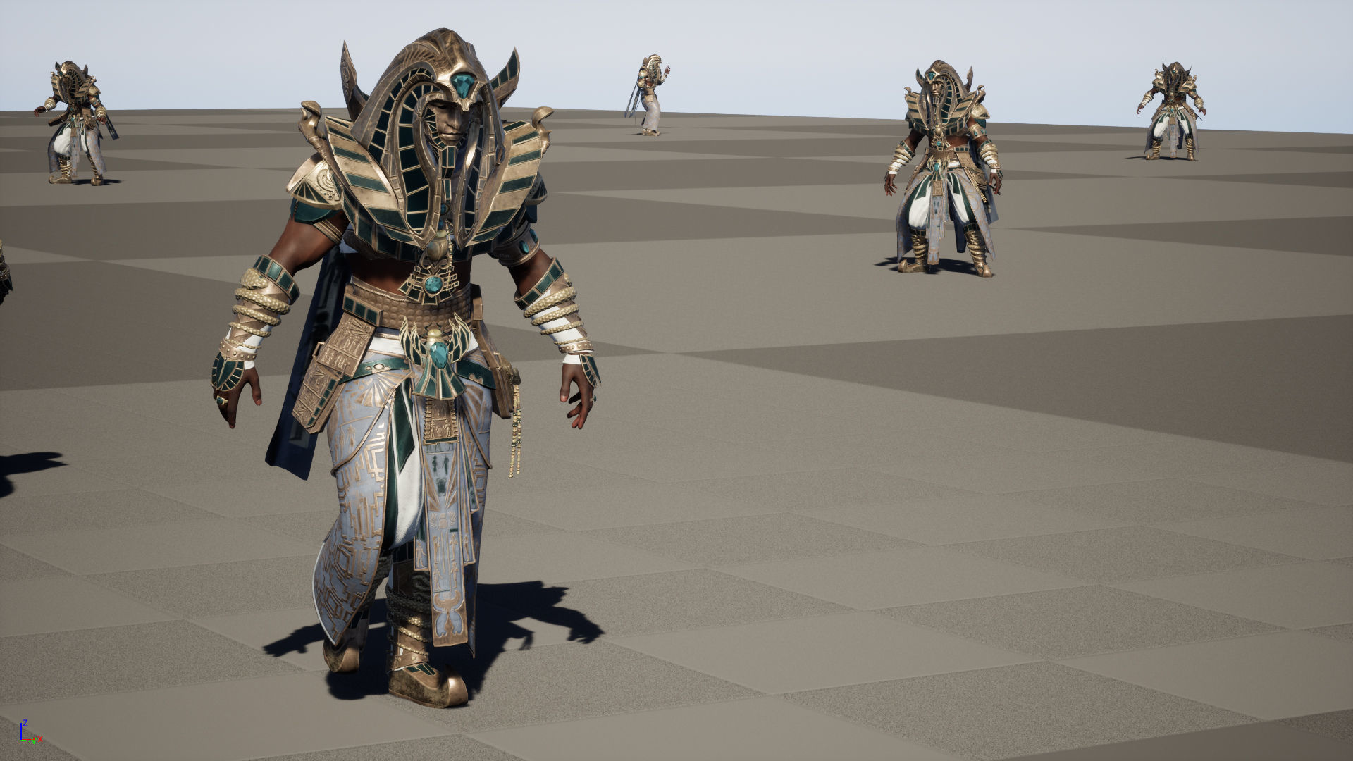 Pharaon Low-poly 3D model_35