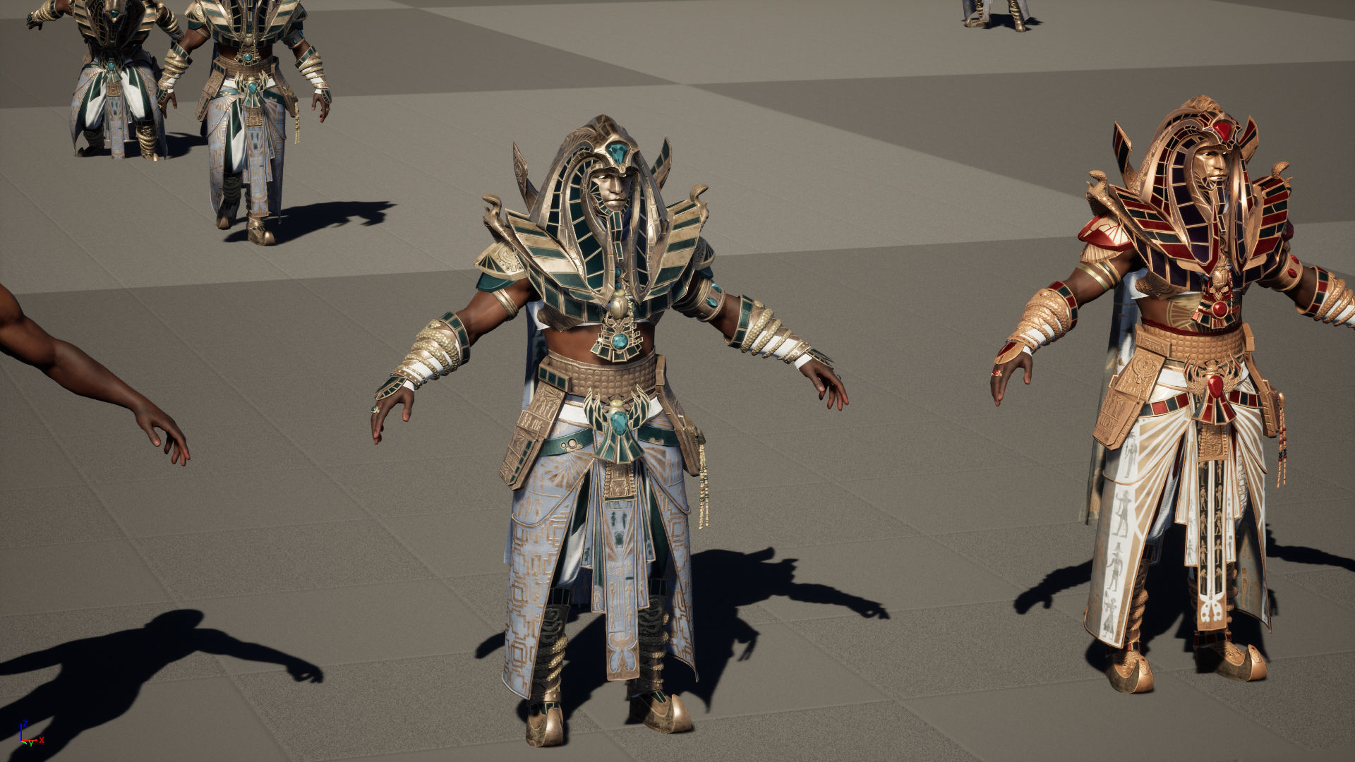 Pharaon Low-poly 3D model_37