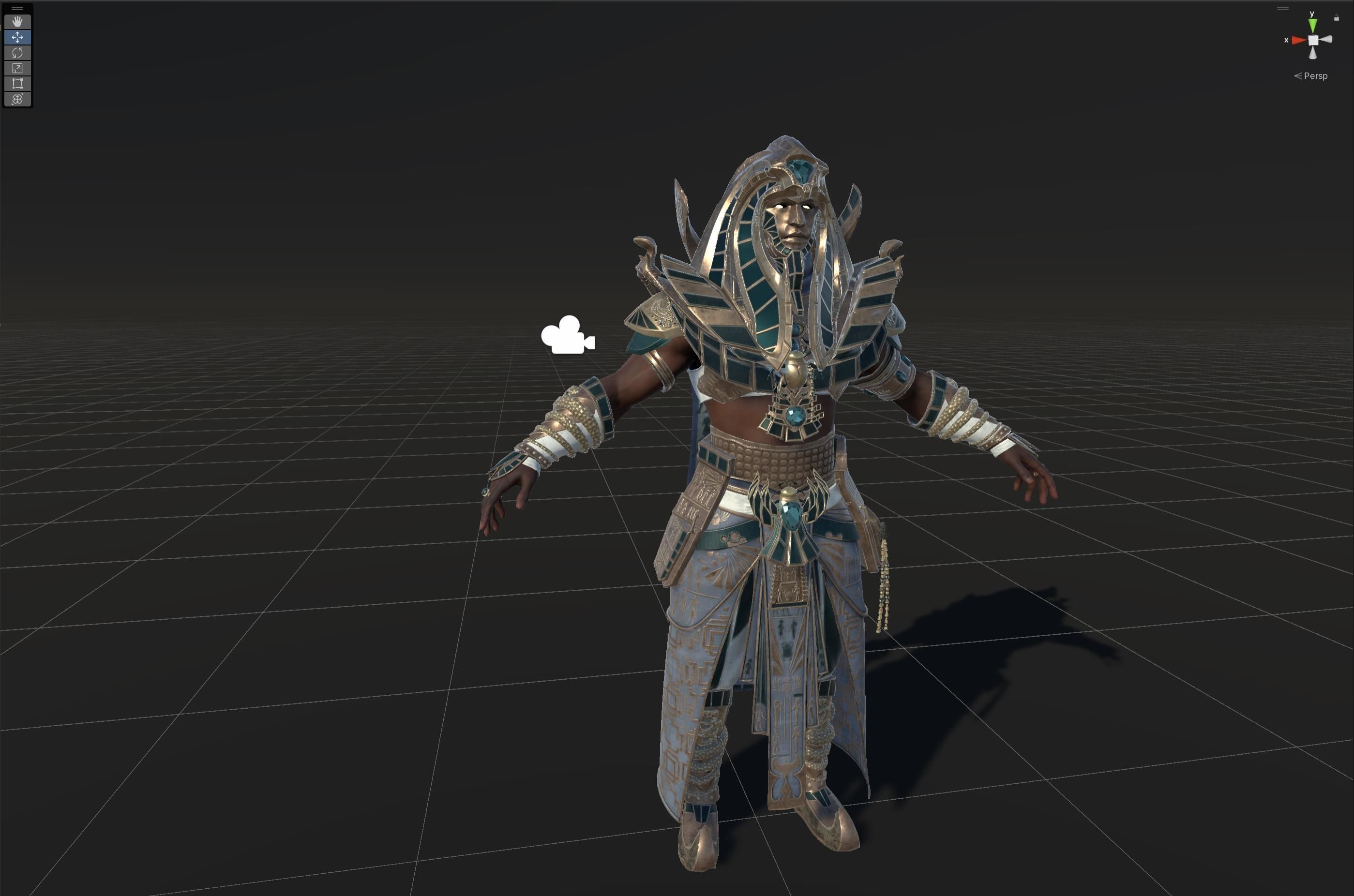 Pharaon Low-poly 3D model_43