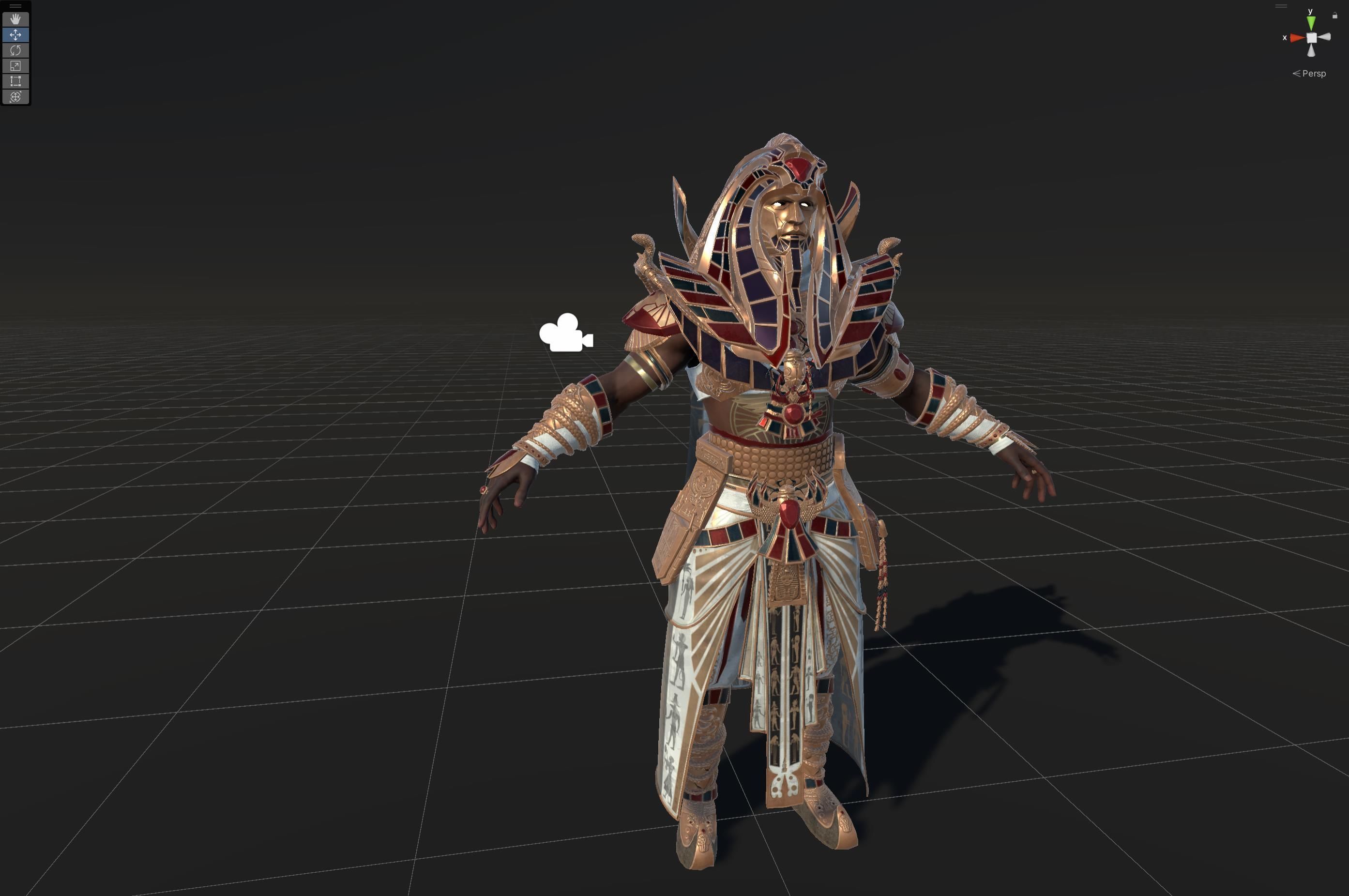 Pharaon Low-poly 3D model_44