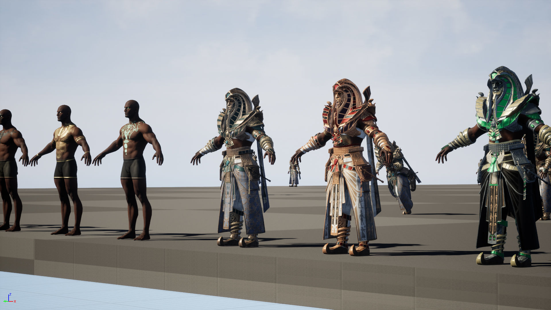 Pharaon Low-poly 3D model_33