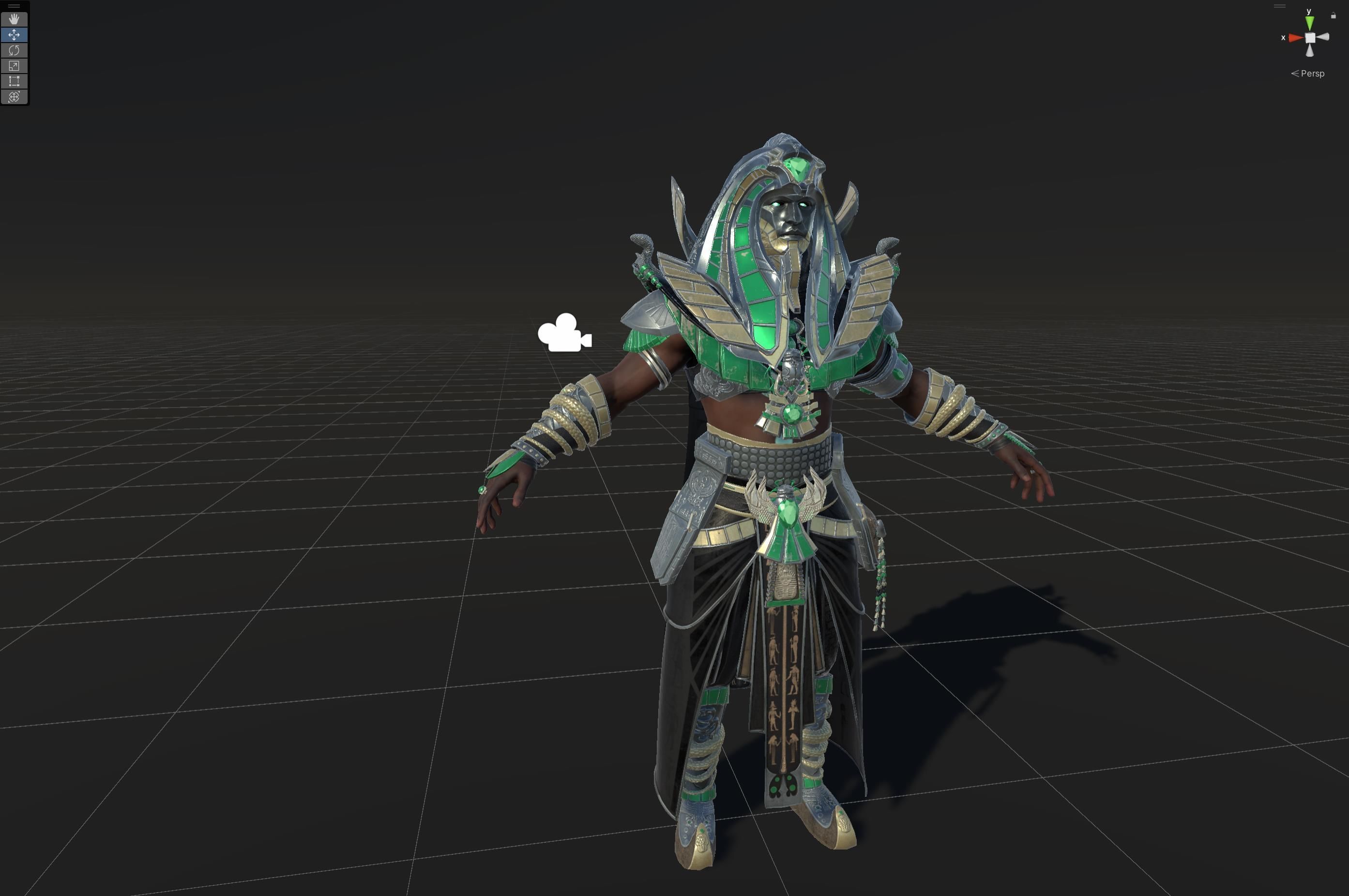 Pharaon Low-poly 3D model_42