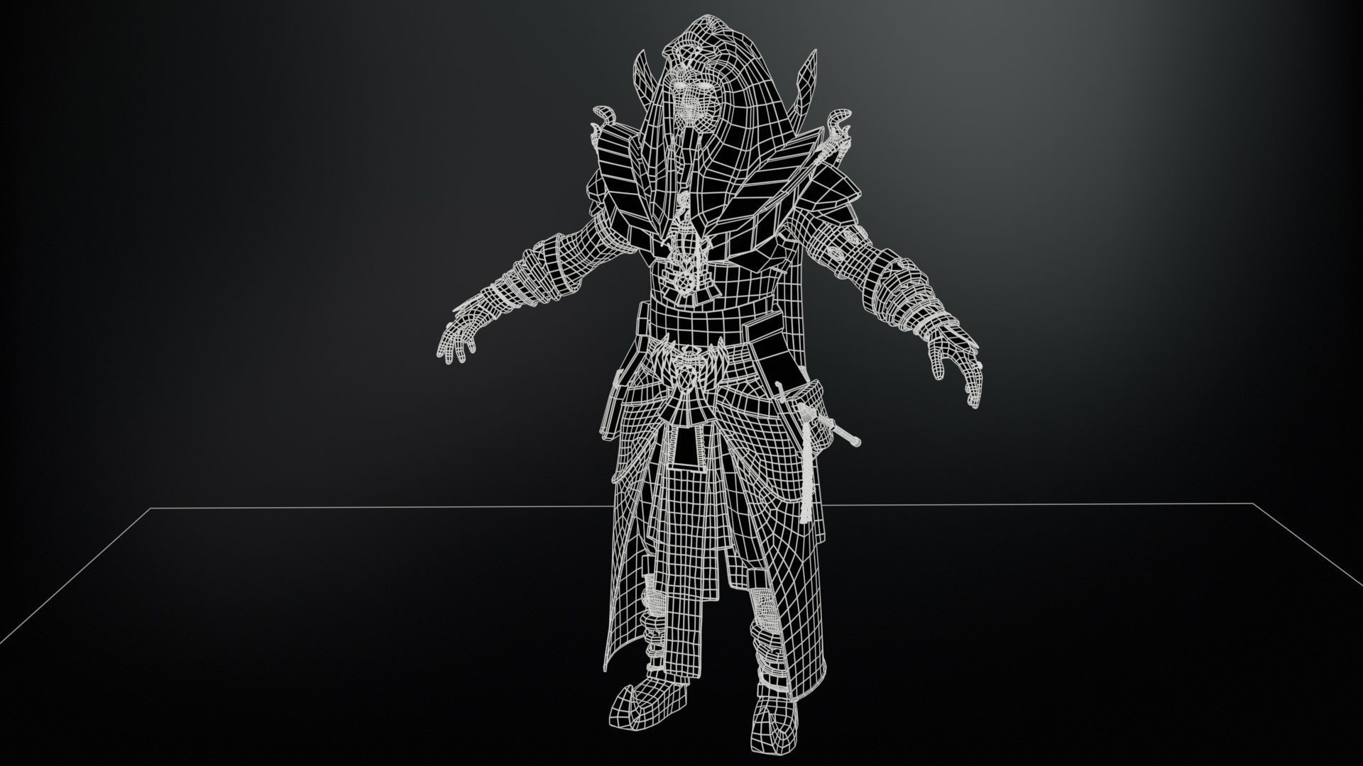 Pharaon Low-poly 3D model_29