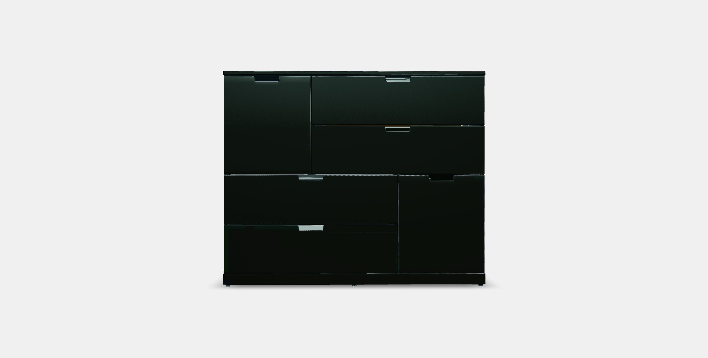 NORDLI Chest of 6 drawers 8 Low-poly 3D model_9