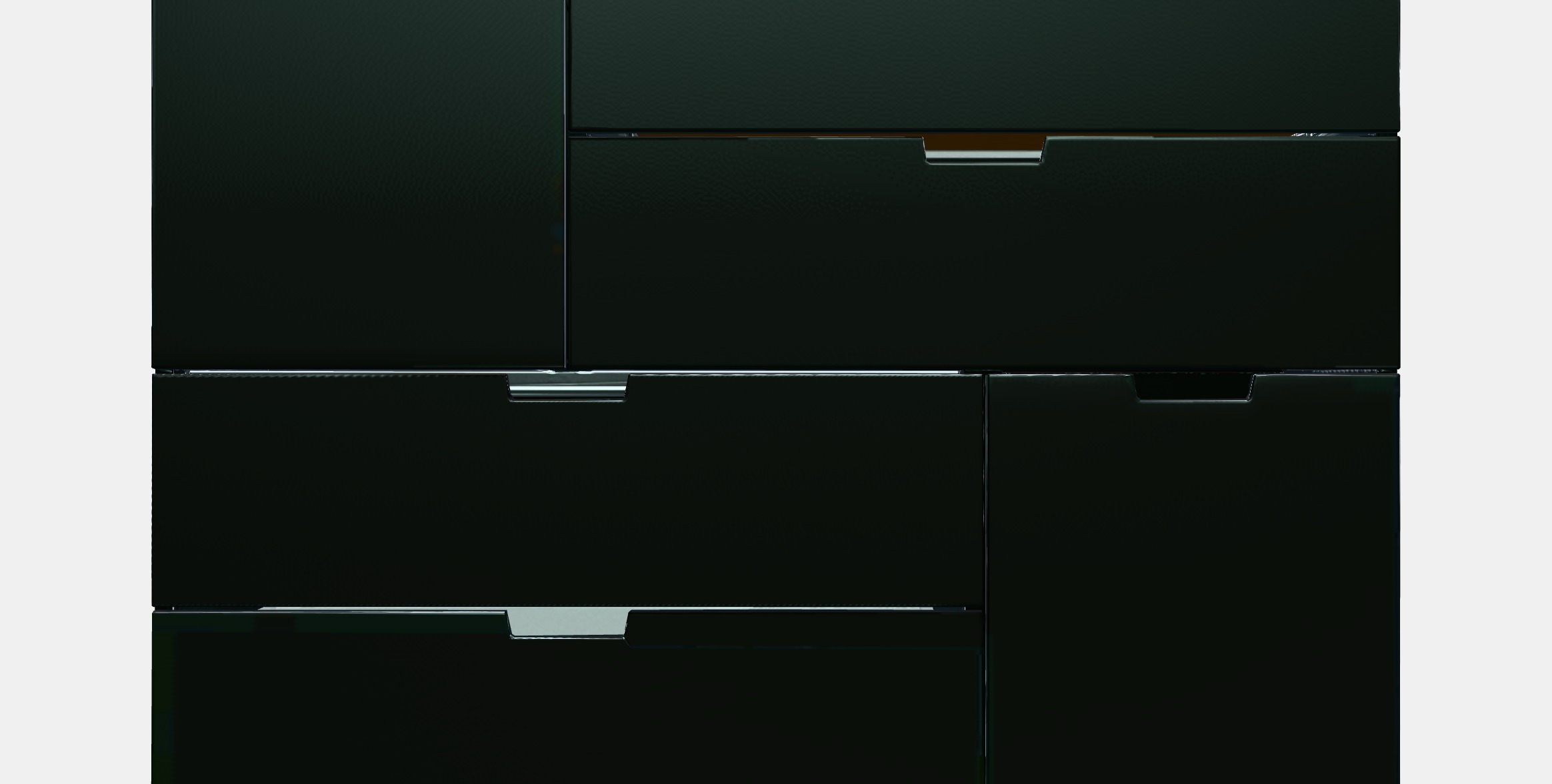 NORDLI Chest of 6 drawers 8 Low-poly 3D model_11