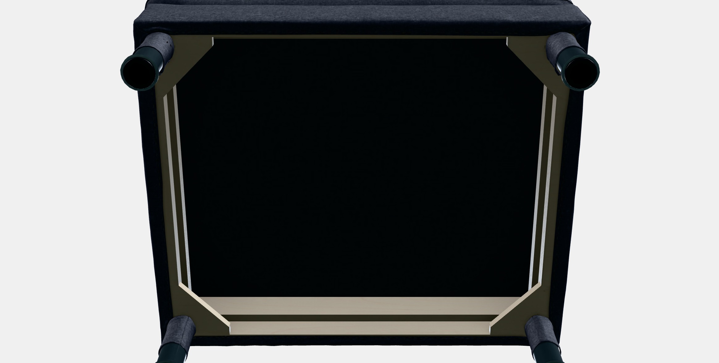 LANDSKRONA Footstool 4 Low-poly 3D model_6