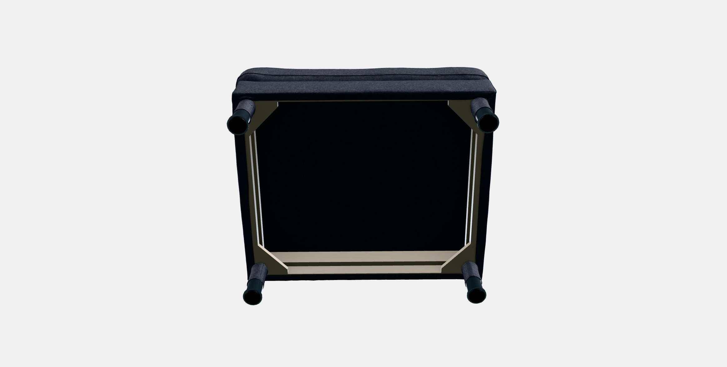 LANDSKRONA Footstool 4 Low-poly 3D model_4