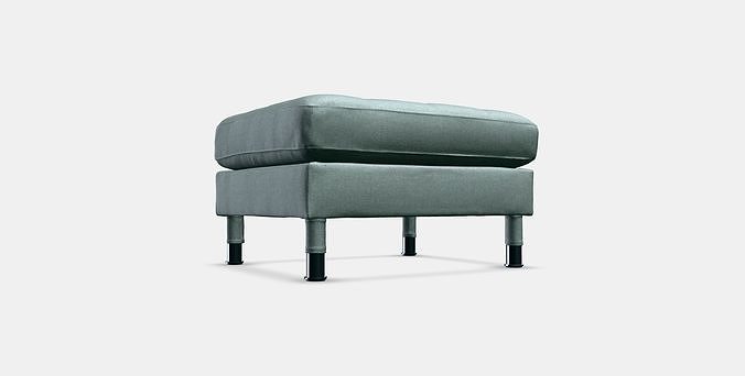 LANDSKRONA Footstool 5 Low-poly 3D model