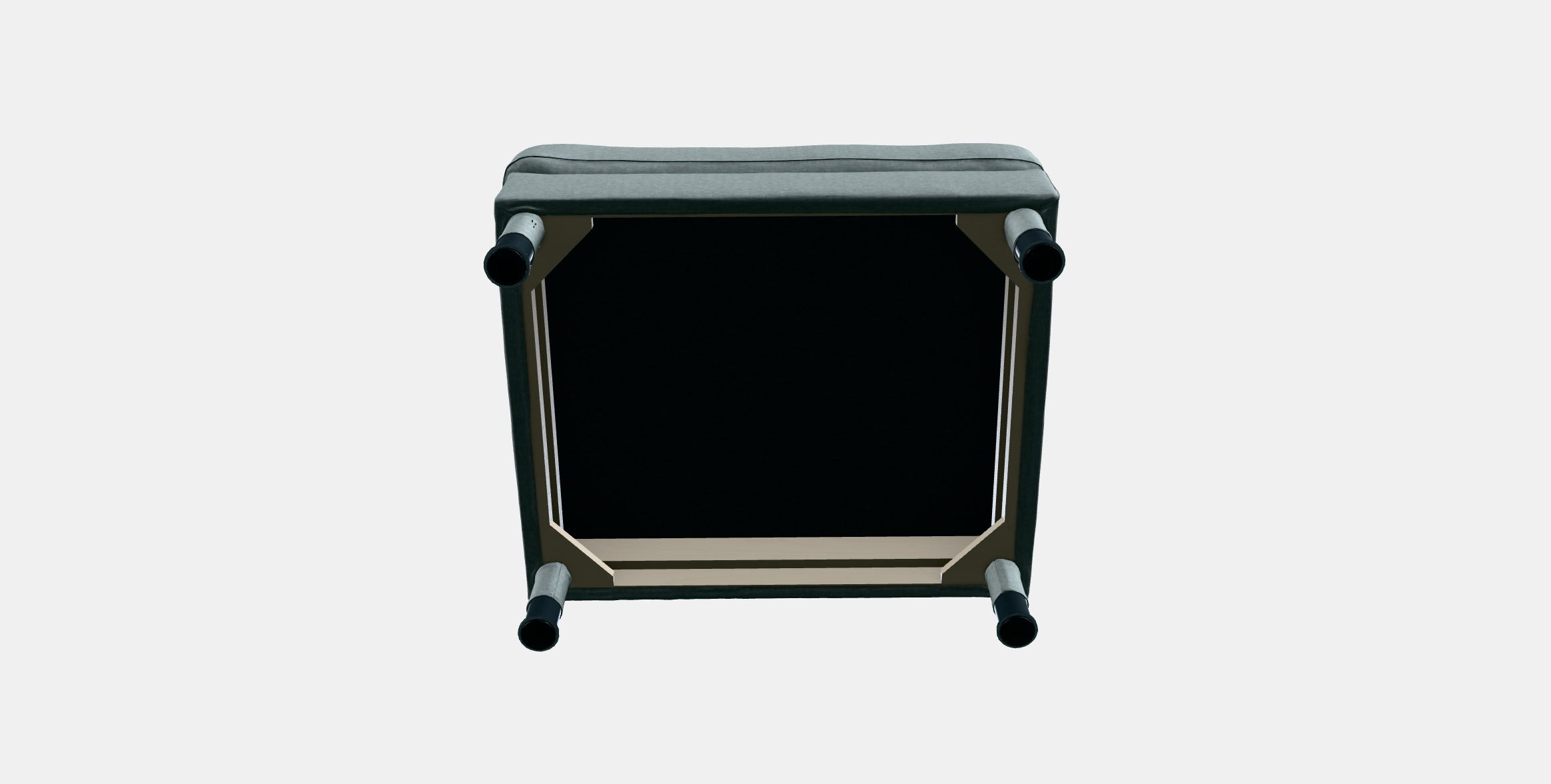 LANDSKRONA Footstool 5 Low-poly 3D model_7