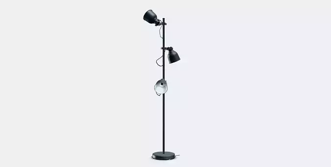 HEKTAR Floor lamp with 3-spot