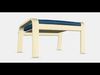 POANG Footstool 21 Low-poly 3D model_1