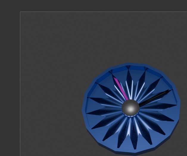 watch dice Low-poly 3D model_1