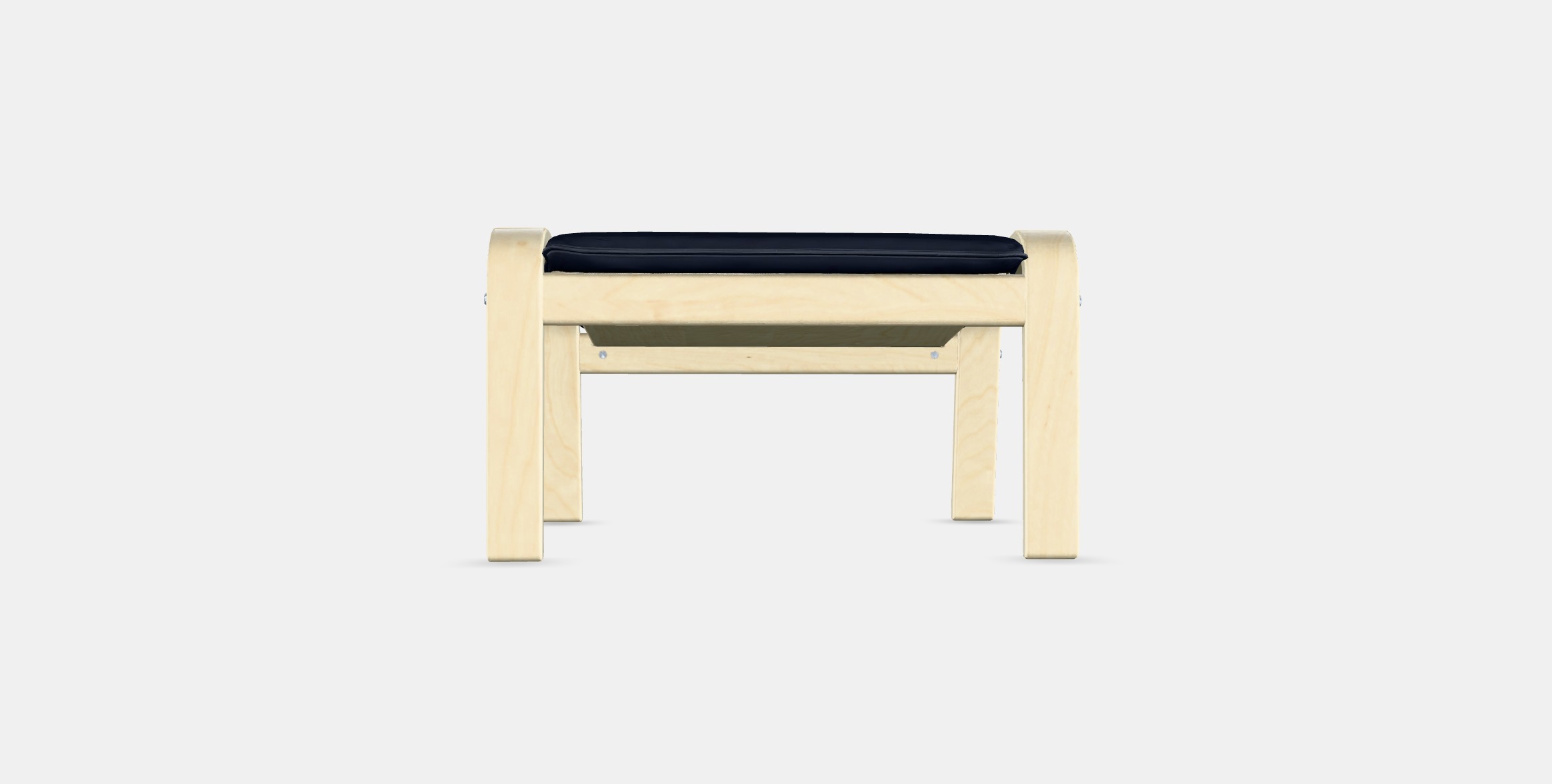 POANG Footstool 22 Low-poly 3D model_14