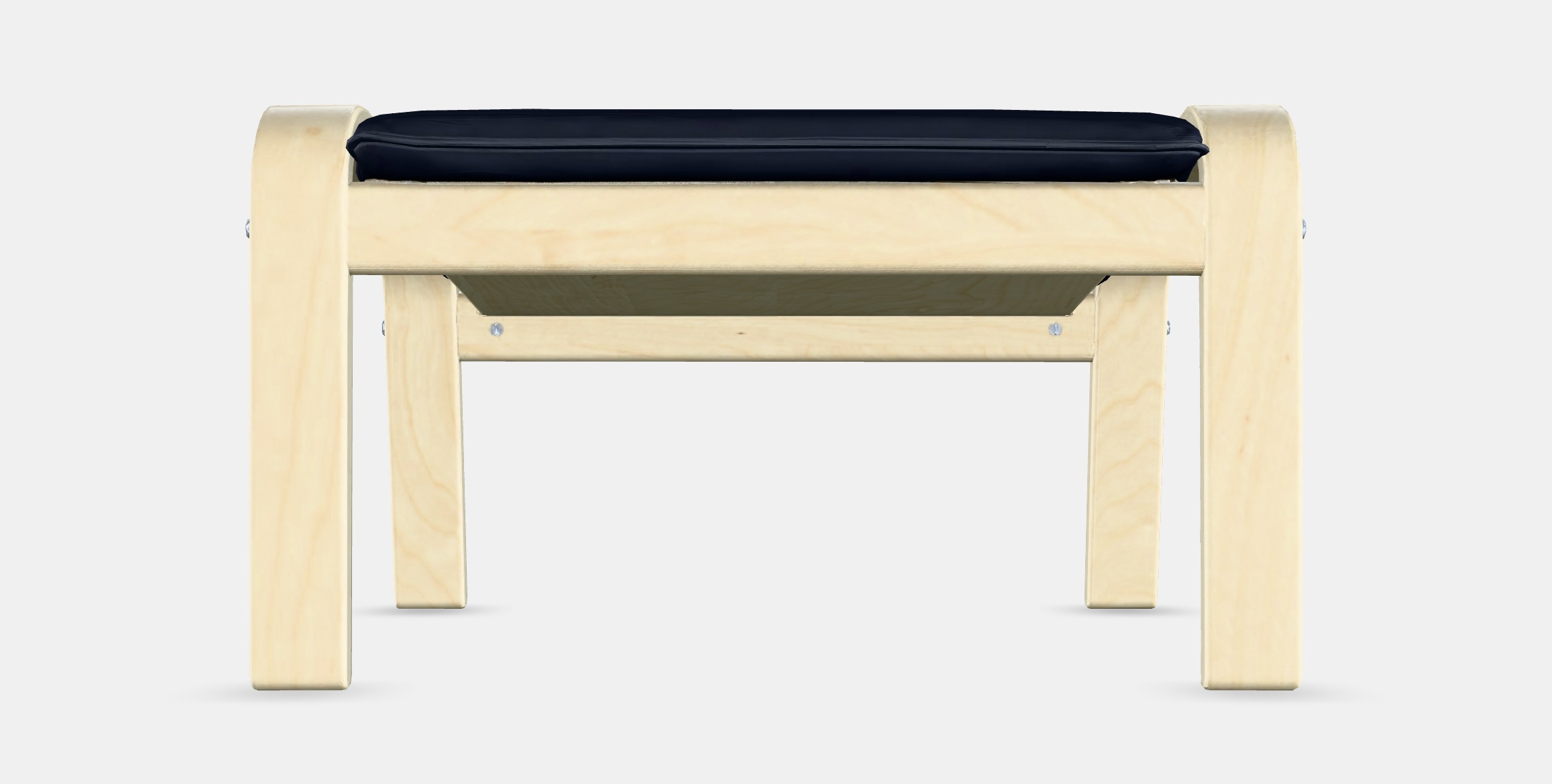 POANG Footstool 22 Low-poly 3D model_15