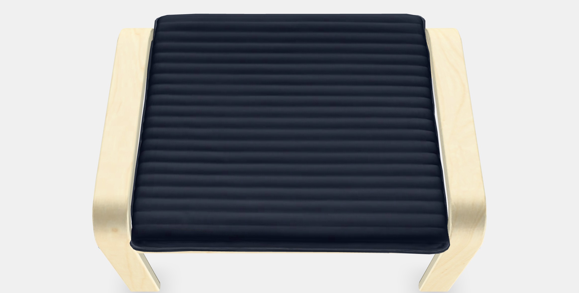 POANG Footstool 22 Low-poly 3D model_4