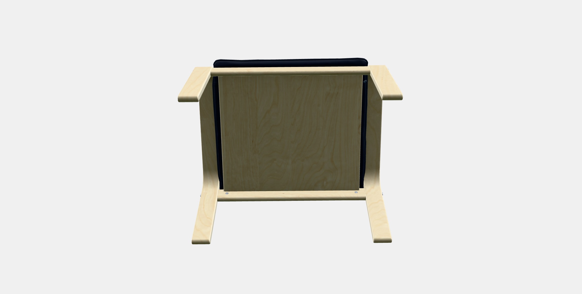 POANG Footstool 22 Low-poly 3D model_6