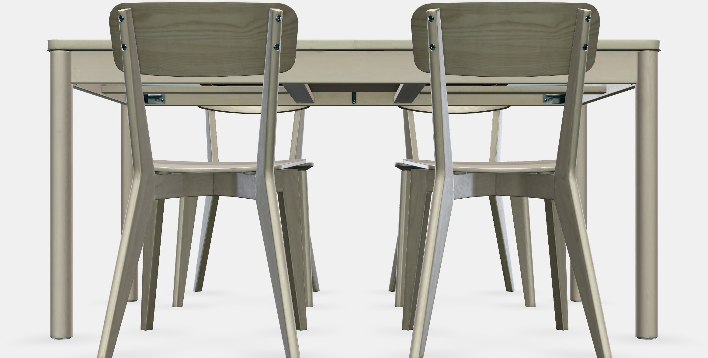 RONNINGE - LISABO Table and 4 chairs Low-poly 3D model_11