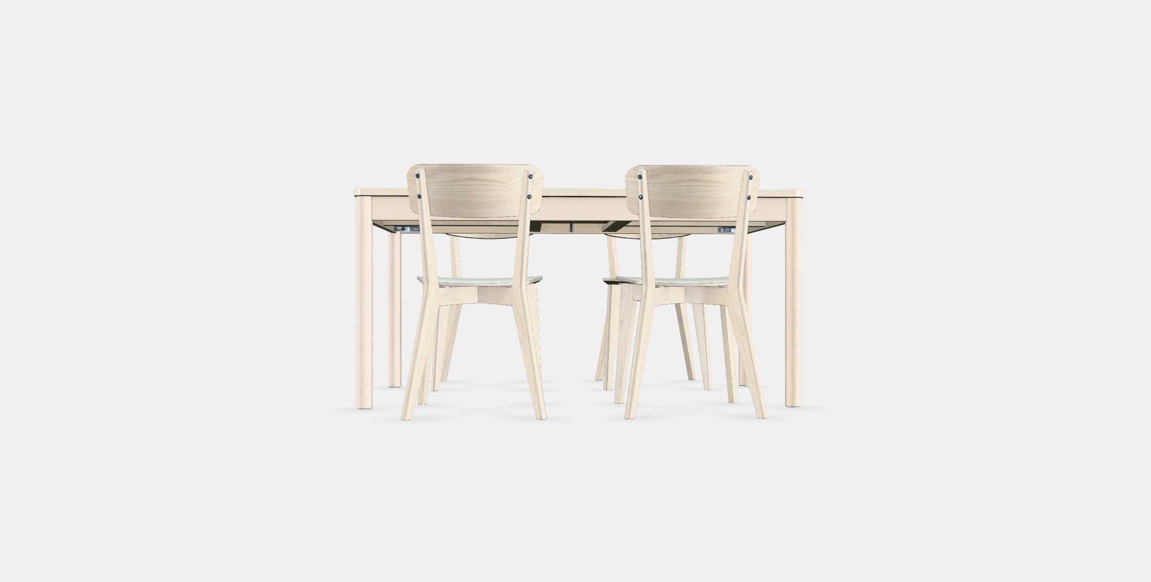 RONNINGE - LISABO Table and 4 chairs Low-poly 3D model_14