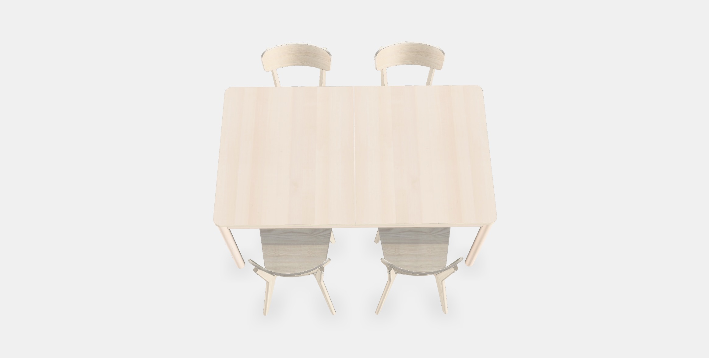 RONNINGE - LISABO Table and 4 chairs Low-poly 3D model_6