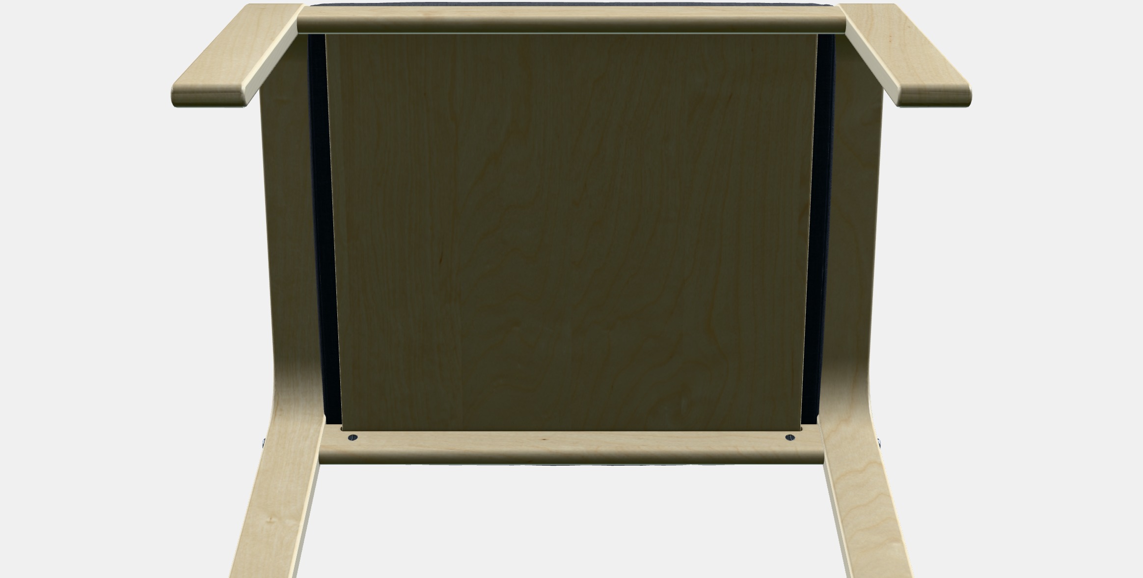 POANG Footstool 23 Low-poly 3D model_11