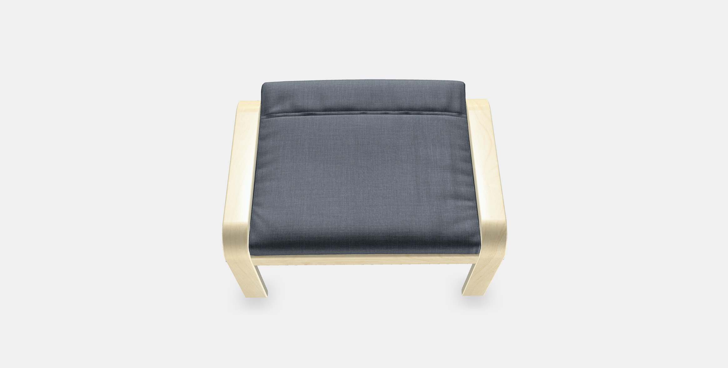 POANG Footstool 23 Low-poly 3D model_4