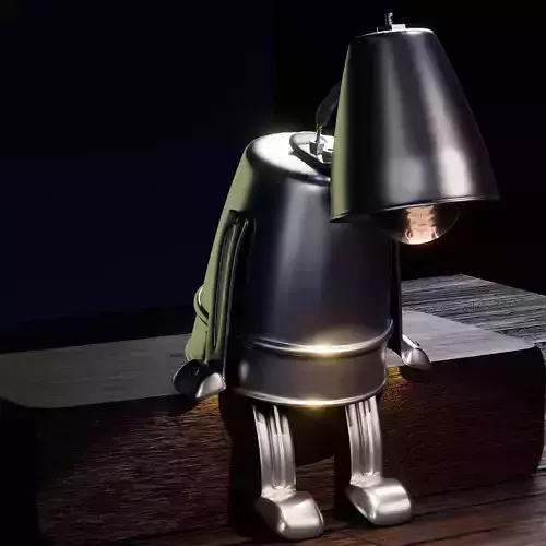 sad stylized desk lamp