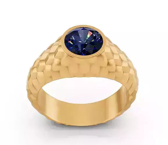 Lux ring silver gold sterling printable jewelry 3D model