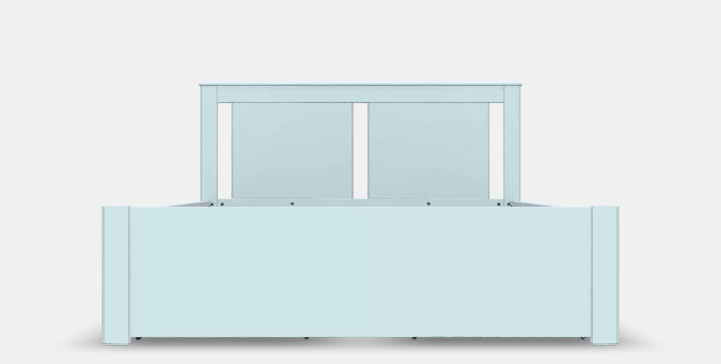 SONGESAND Bed frame with 4 storage boxes 5 Low-poly 3D model_11