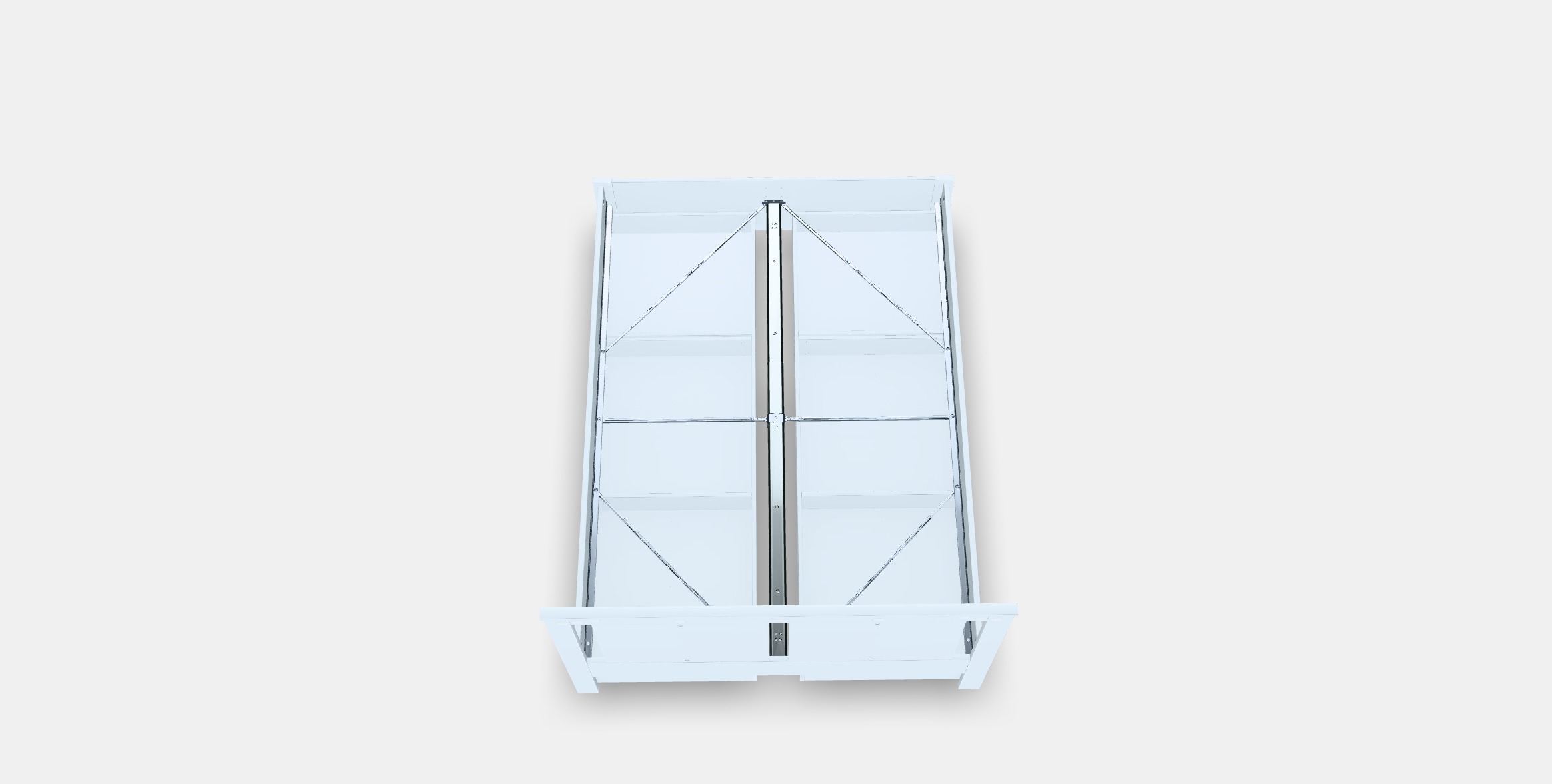 SONGESAND Bed frame with 4 storage boxes 5 Low-poly 3D model_2