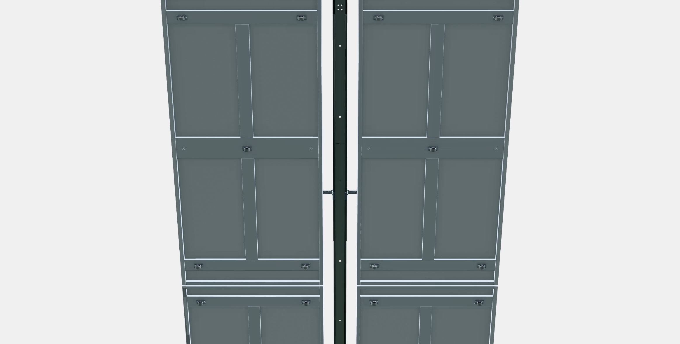 SONGESAND Bed frame with 4 storage boxes 5 Low-poly 3D model_9