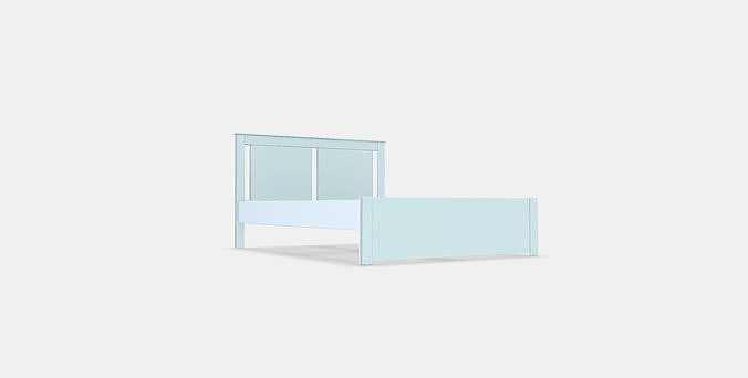 SONGESAND Bed frame 17 Low-poly 3D model