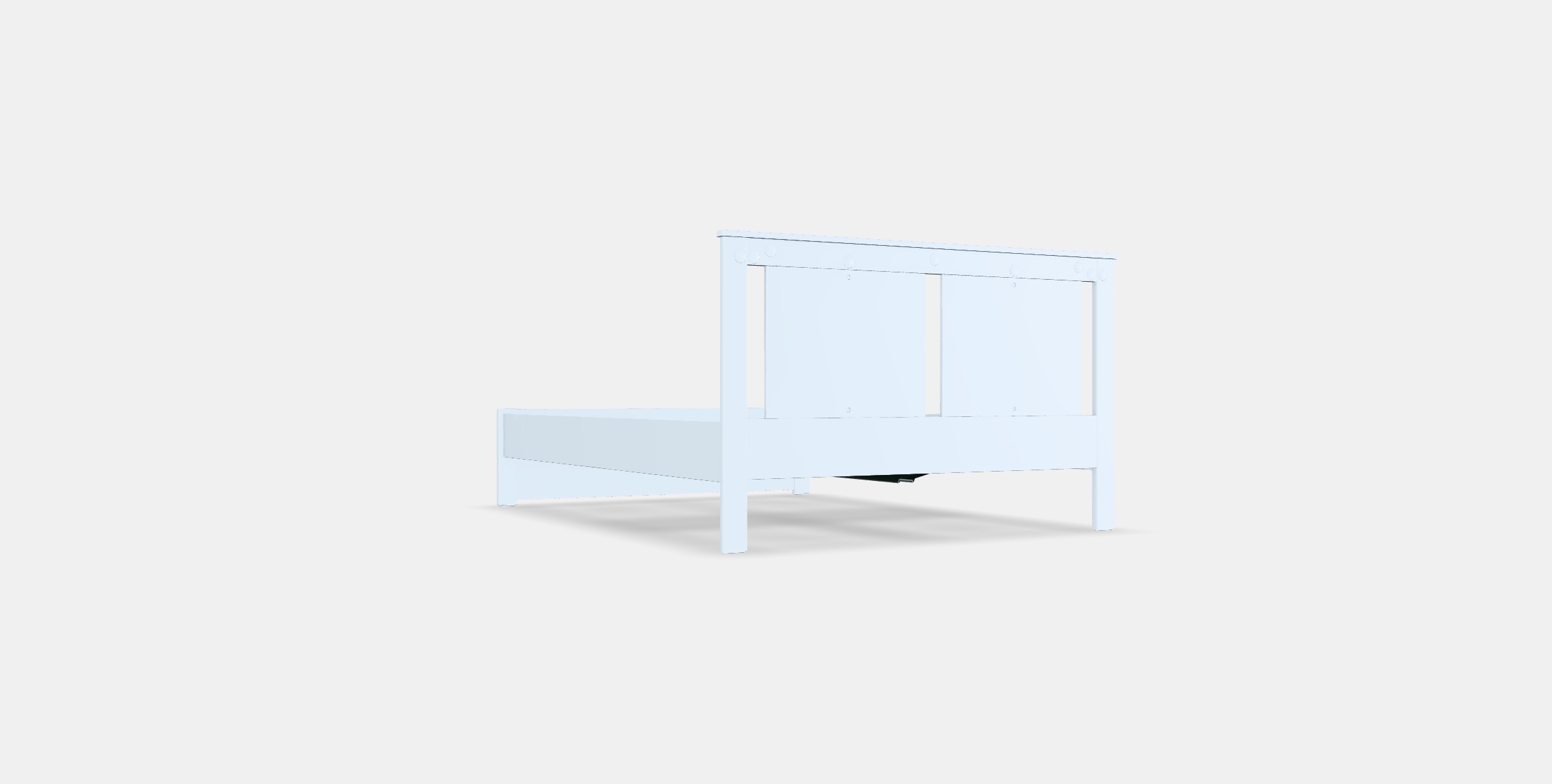 SONGESAND Bed frame 18 Low-poly 3D model_16